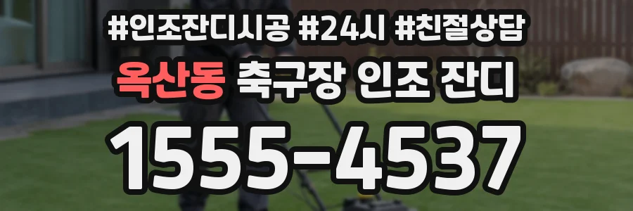 옥산동 축구장 인조 잔디