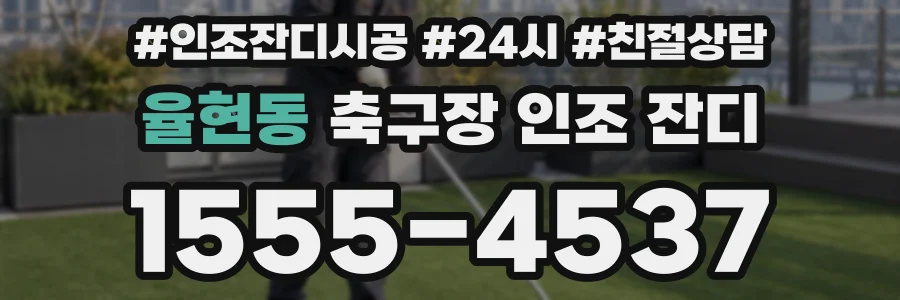 율현동 축구장 인조 잔디