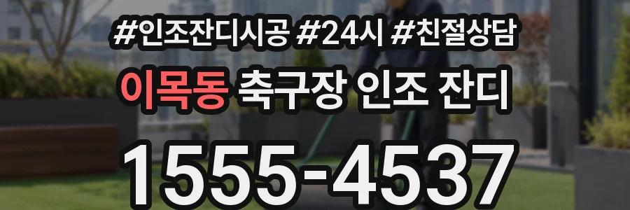 이목동 축구장 인조 잔디