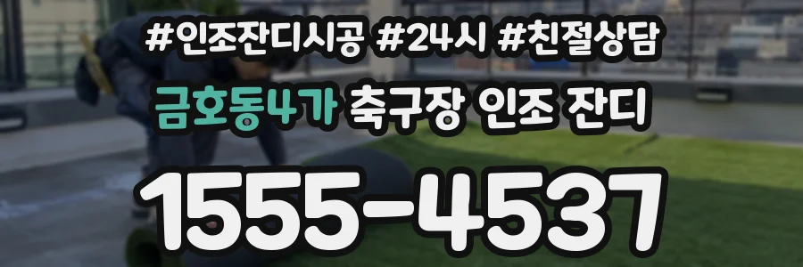 금호동4가 축구장 인조 잔디