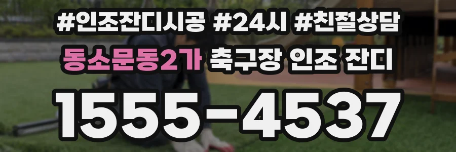 동소문동2가 축구장 인조 잔디