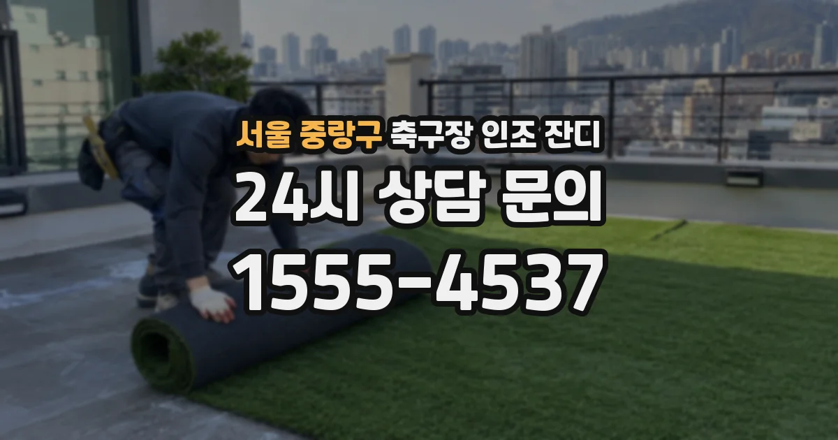 서울 중랑구 축구장 인조 잔디