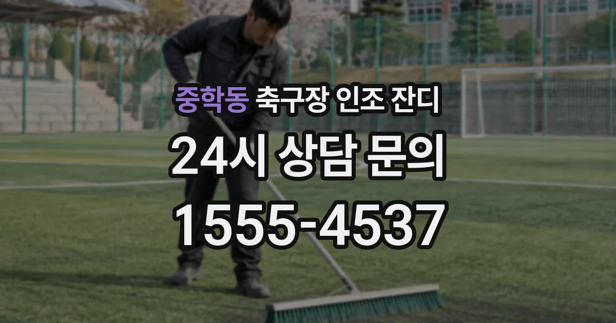 중학동 축구장 인조 잔디