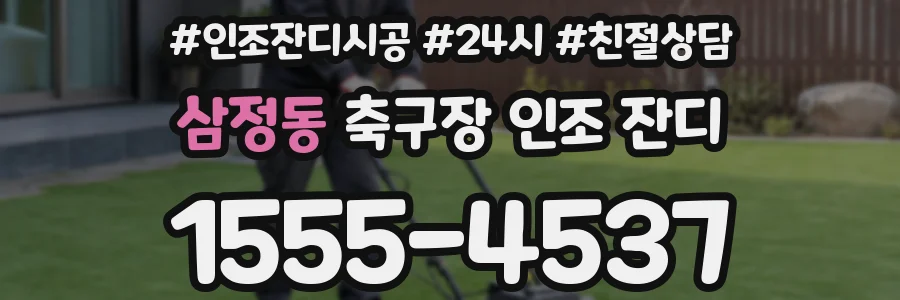 삼정동 축구장 인조 잔디