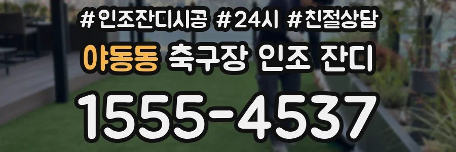 야동동 축구장 인조 잔디