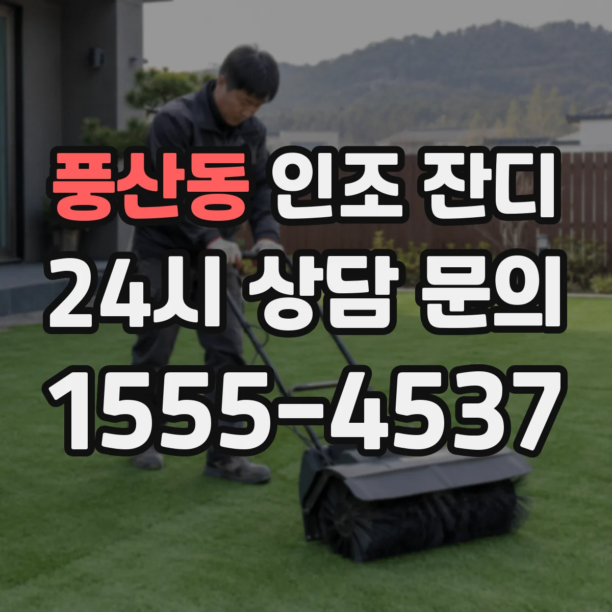 풍산동 인조 잔디