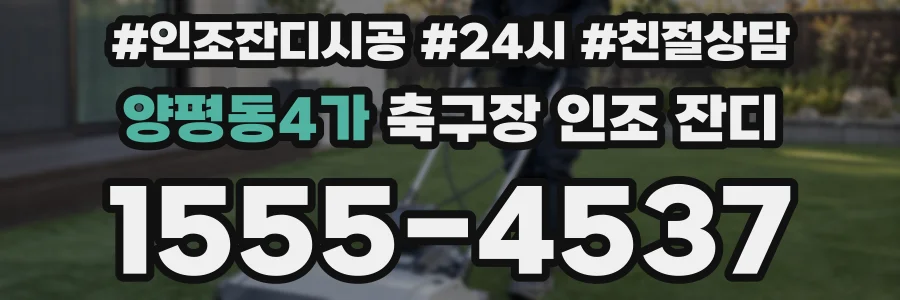 양평동4가 축구장 인조 잔디