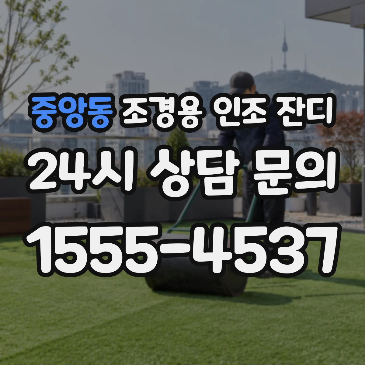 중앙동 조경용 인조 잔디