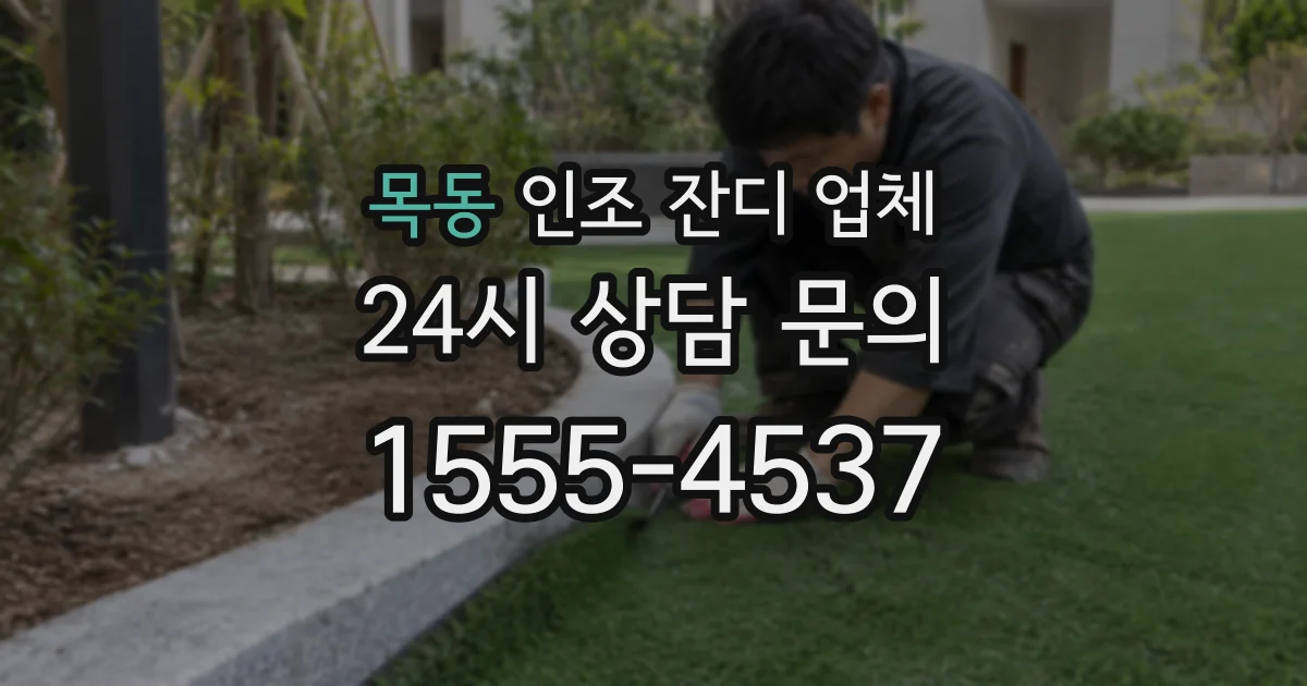 목동 인조 잔디 업체