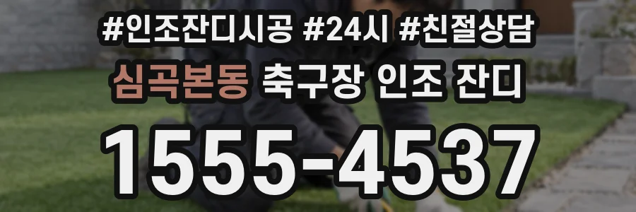 심곡본동 축구장 인조 잔디