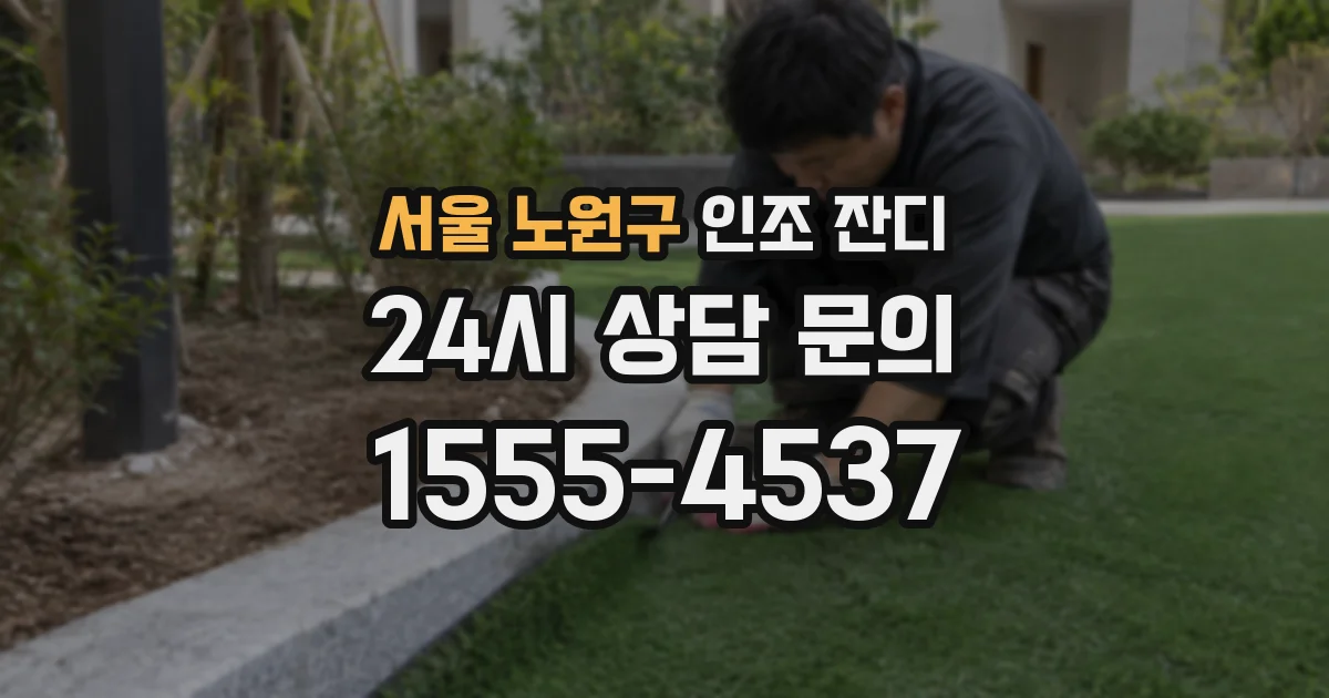 서울 노원구 인조 잔디