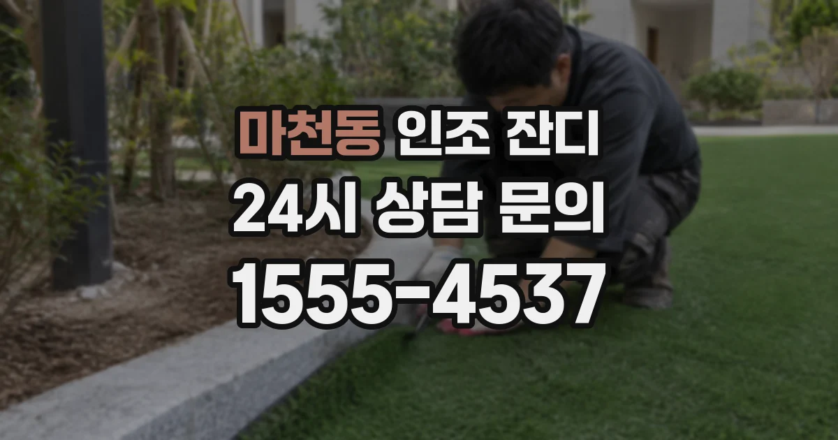 마천동 인조 잔디