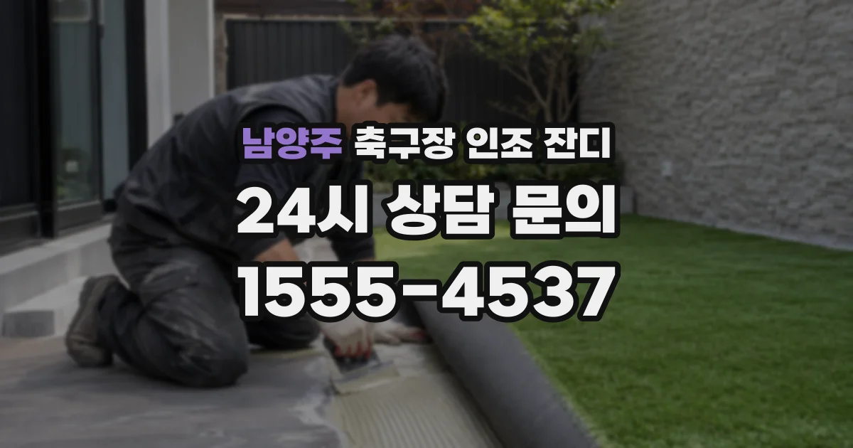 남양주 축구장 인조 잔디