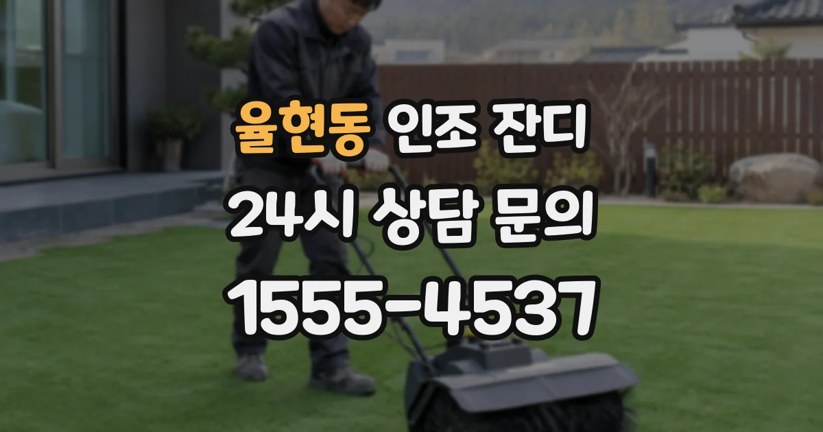 율현동 인조 잔디