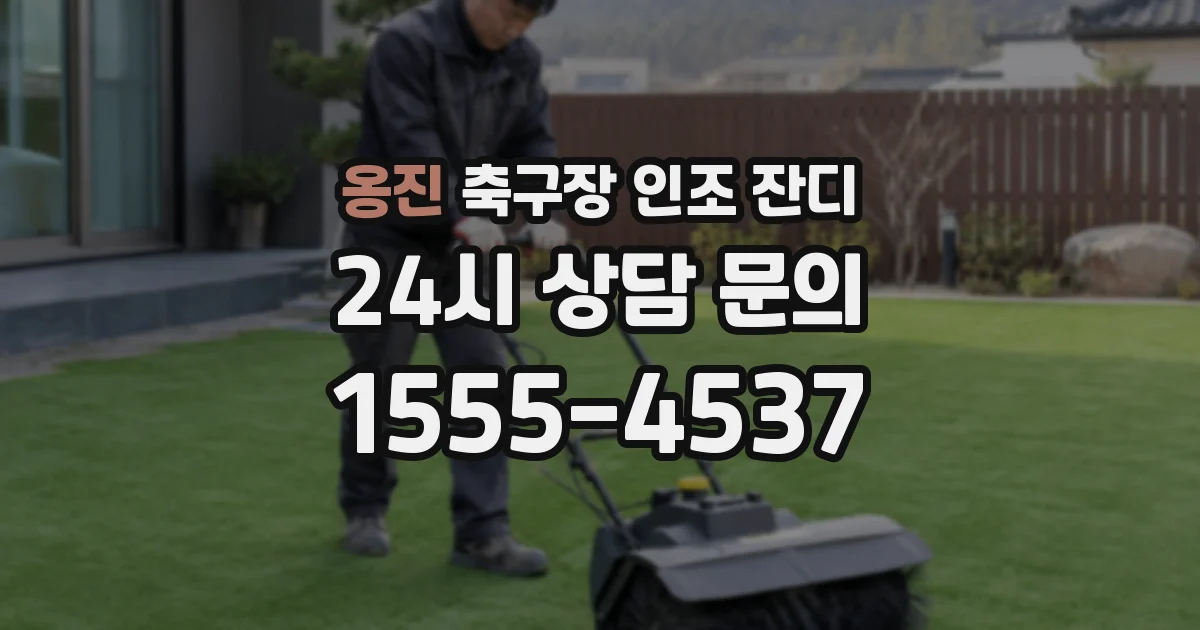 옹진 축구장 인조 잔디