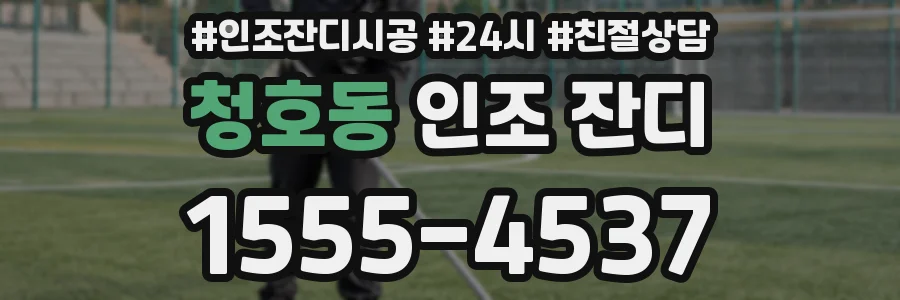 청호동 인조 잔디