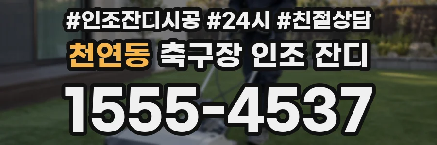 천연동 축구장 인조 잔디
