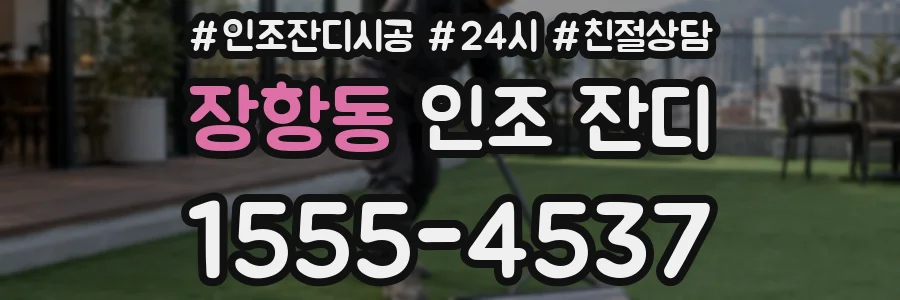 장항동 인조 잔디