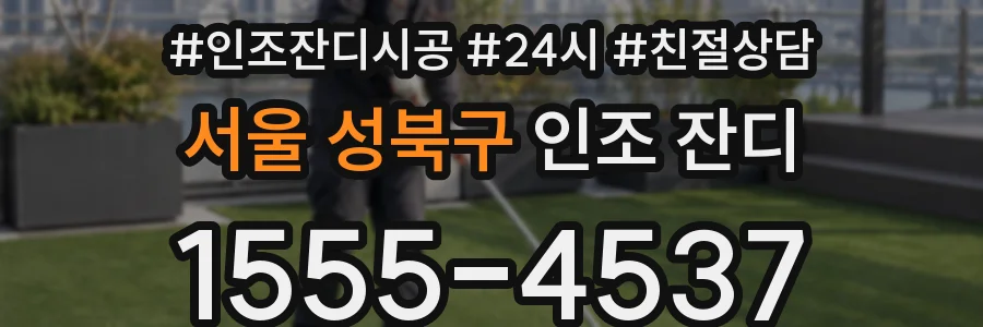 서울 성북구 인조 잔디