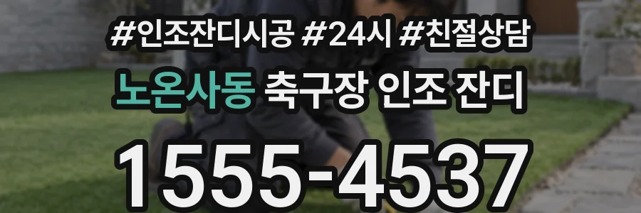 노온사동 축구장 인조 잔디