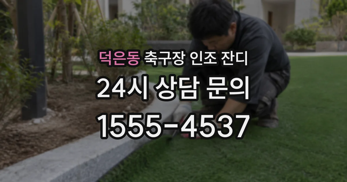 덕은동 축구장 인조 잔디