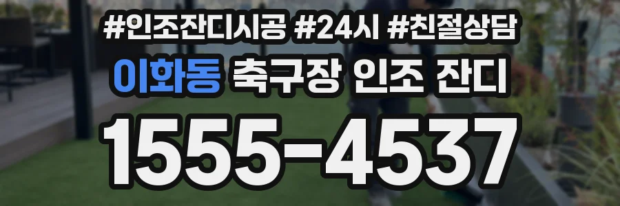 이화동 축구장 인조 잔디