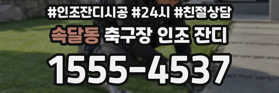속달동 축구장 인조 잔디