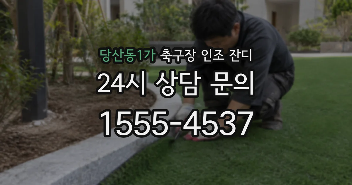 당산동1가 축구장 인조 잔디