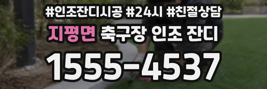 지평면 축구장 인조 잔디