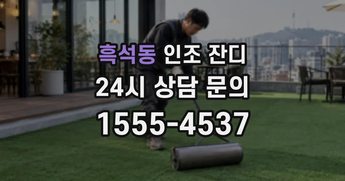 흑석동 인조 잔디
