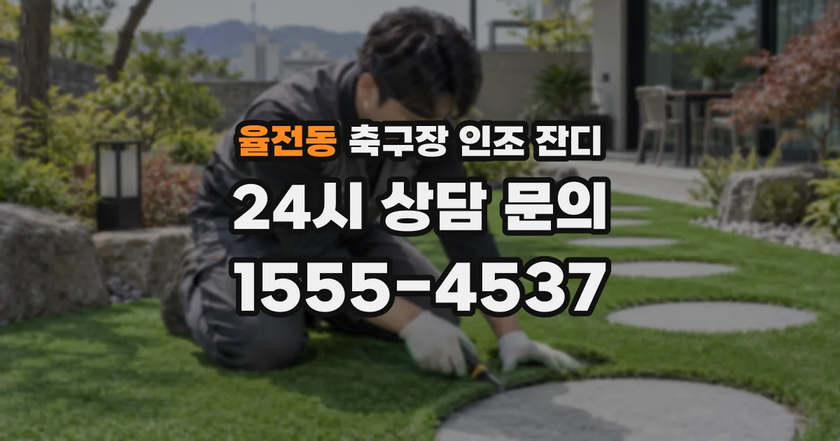 율전동 축구장 인조 잔디