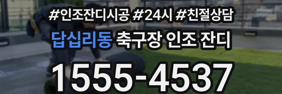 답십리동 축구장 인조 잔디