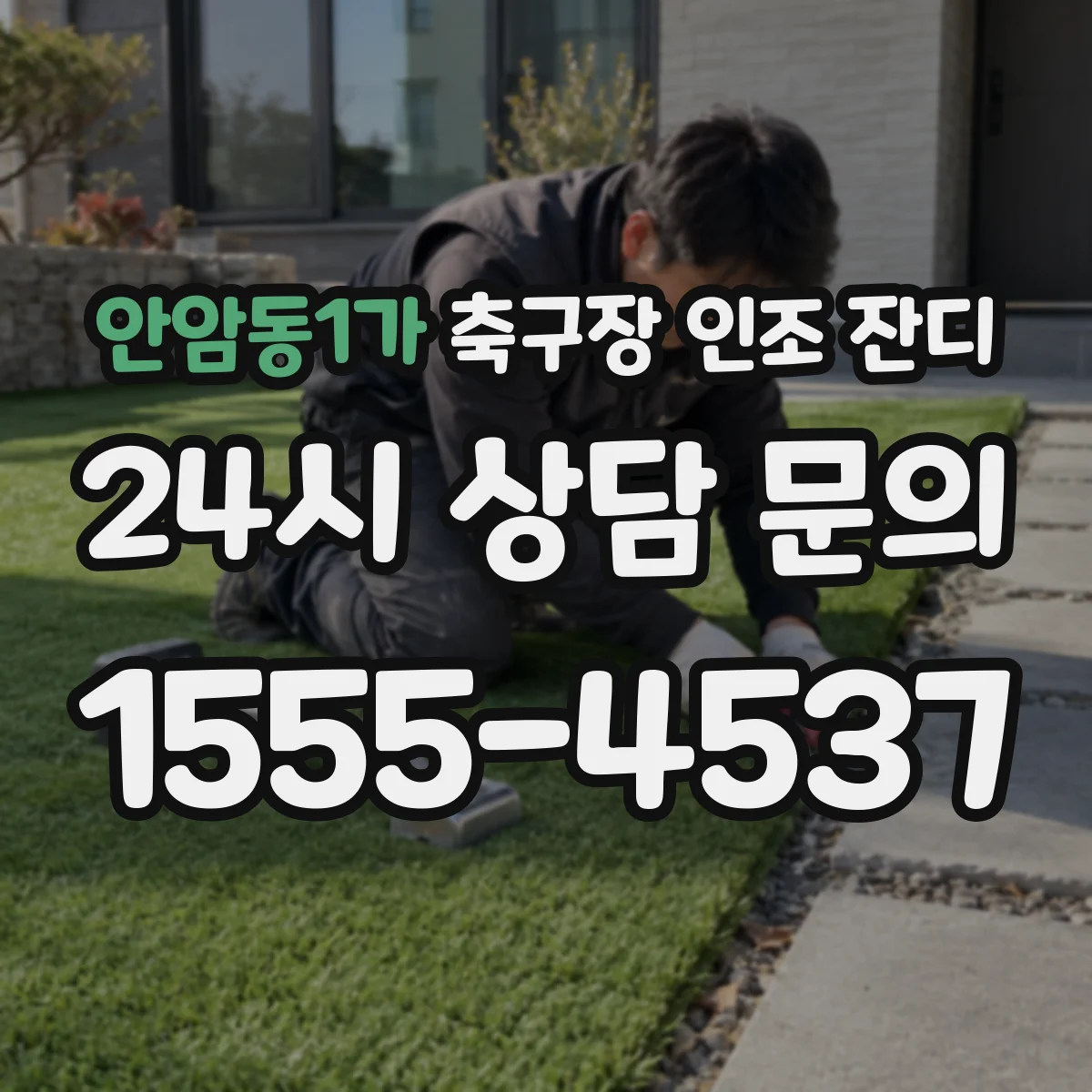 안암동1가 축구장 인조 잔디