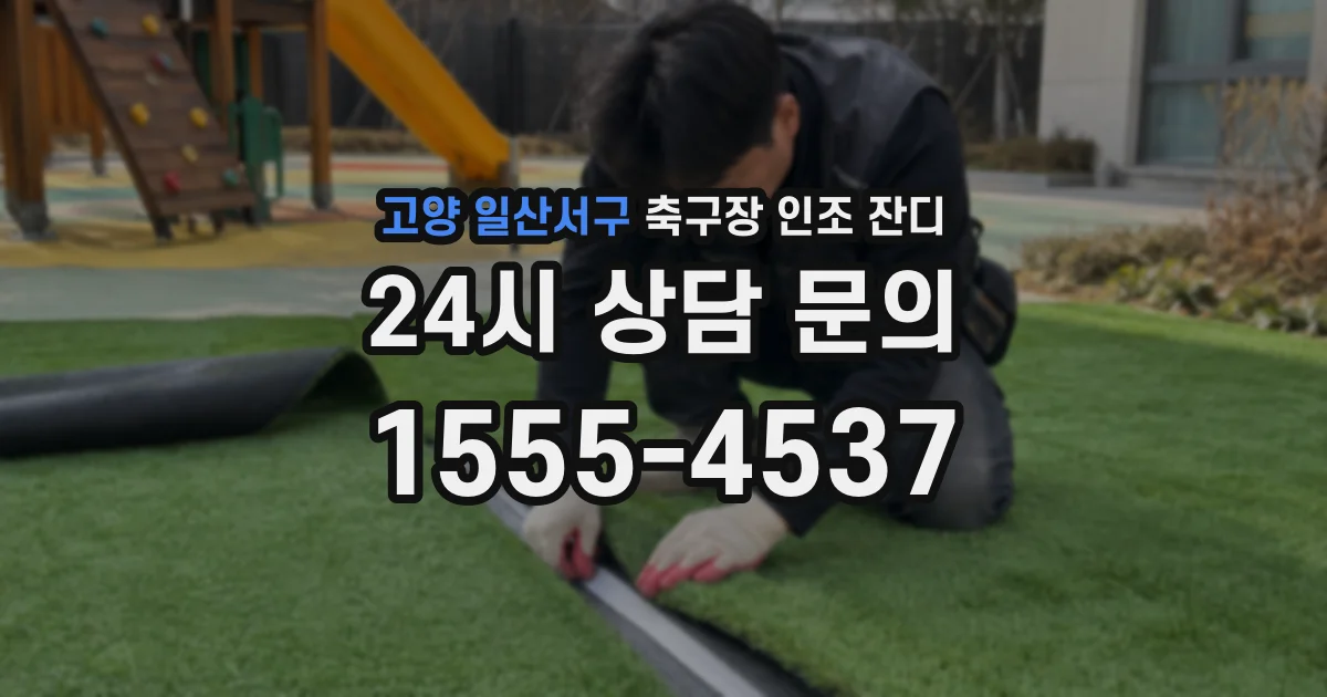고양 일산서구 축구장 인조 잔디