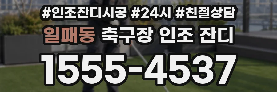 일패동 축구장 인조 잔디