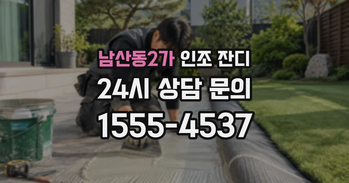 남산동2가 인조 잔디