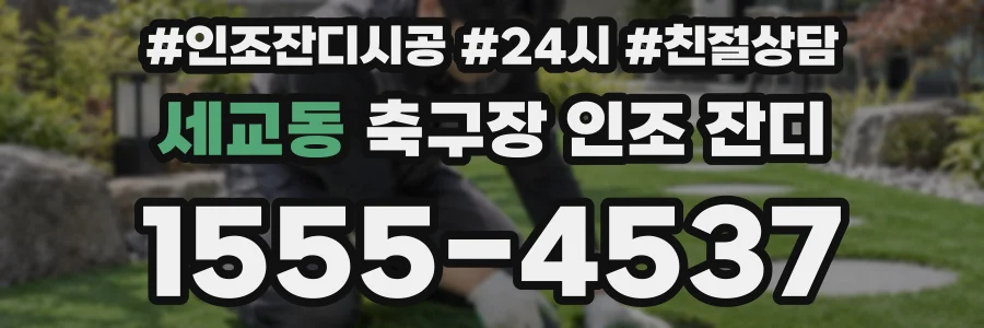 세교동 축구장 인조 잔디