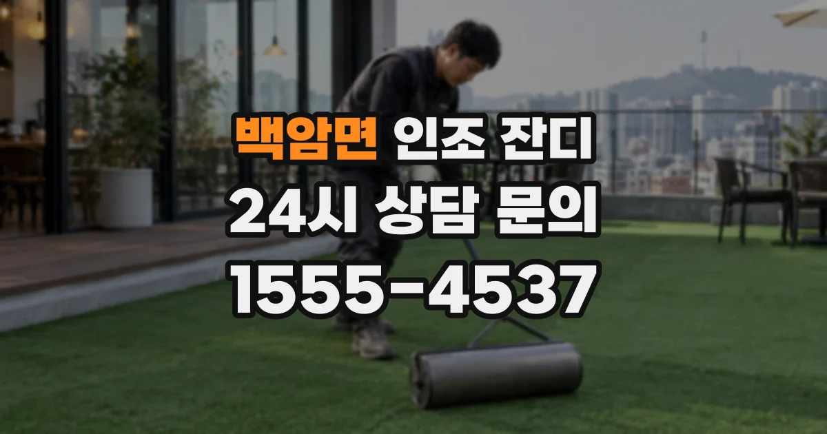 백암면 인조 잔디