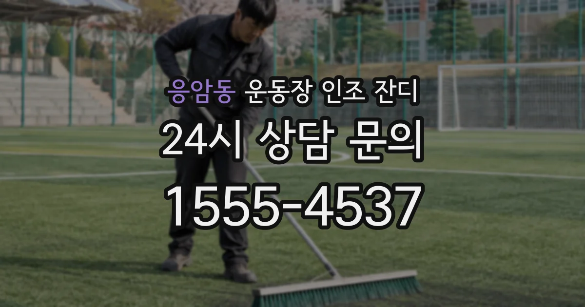 응암동 운동장 인조 잔디