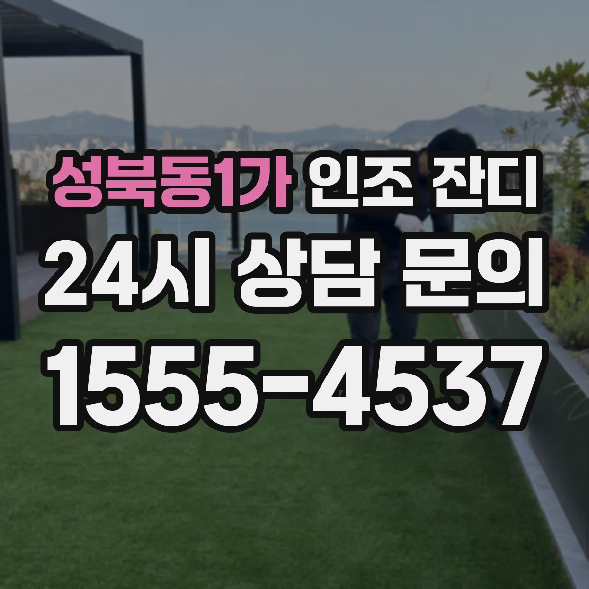 성북동1가 인조 잔디