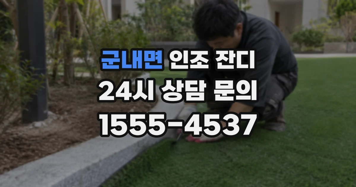 군내면 인조 잔디