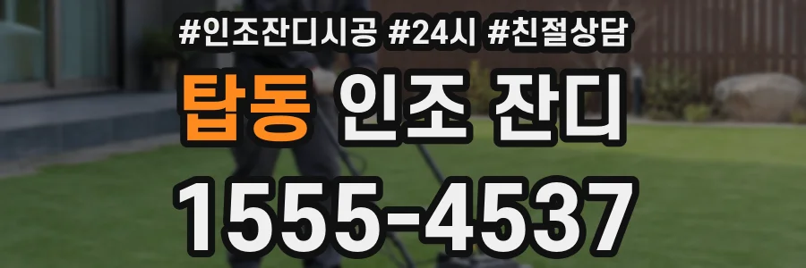 탑동 인조 잔디