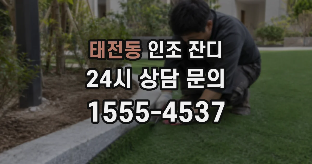태전동 인조 잔디