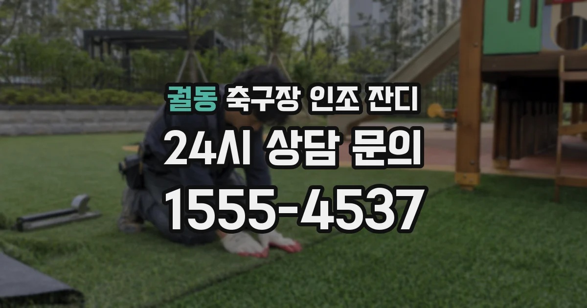 궐동 축구장 인조 잔디