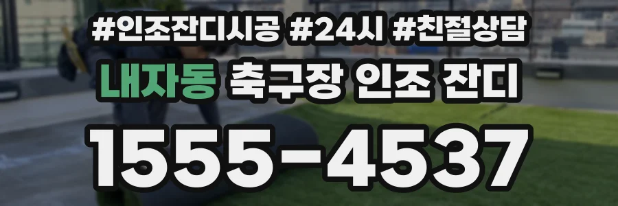 내자동 축구장 인조 잔디