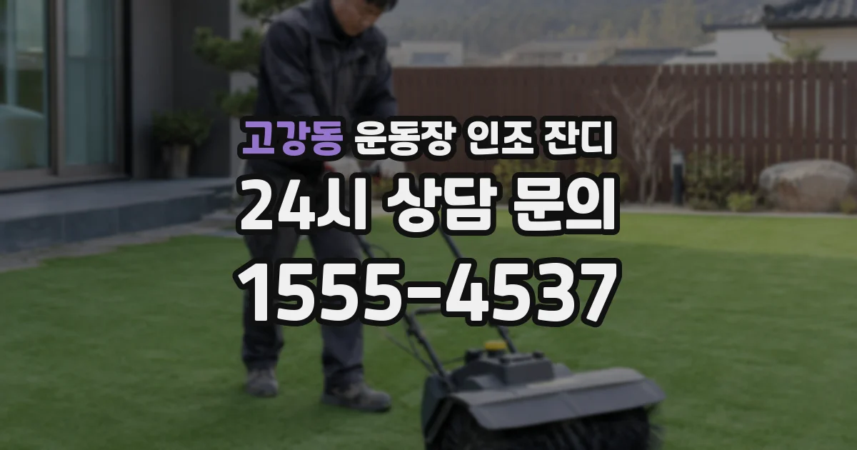 고강동 운동장 인조 잔디