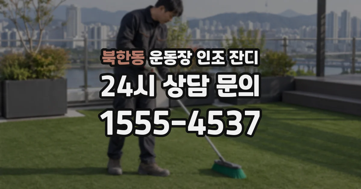 북한동 운동장 인조 잔디
