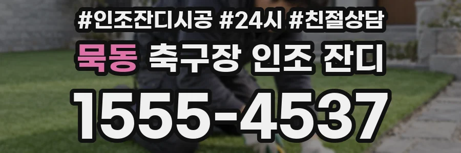 묵동 축구장 인조 잔디