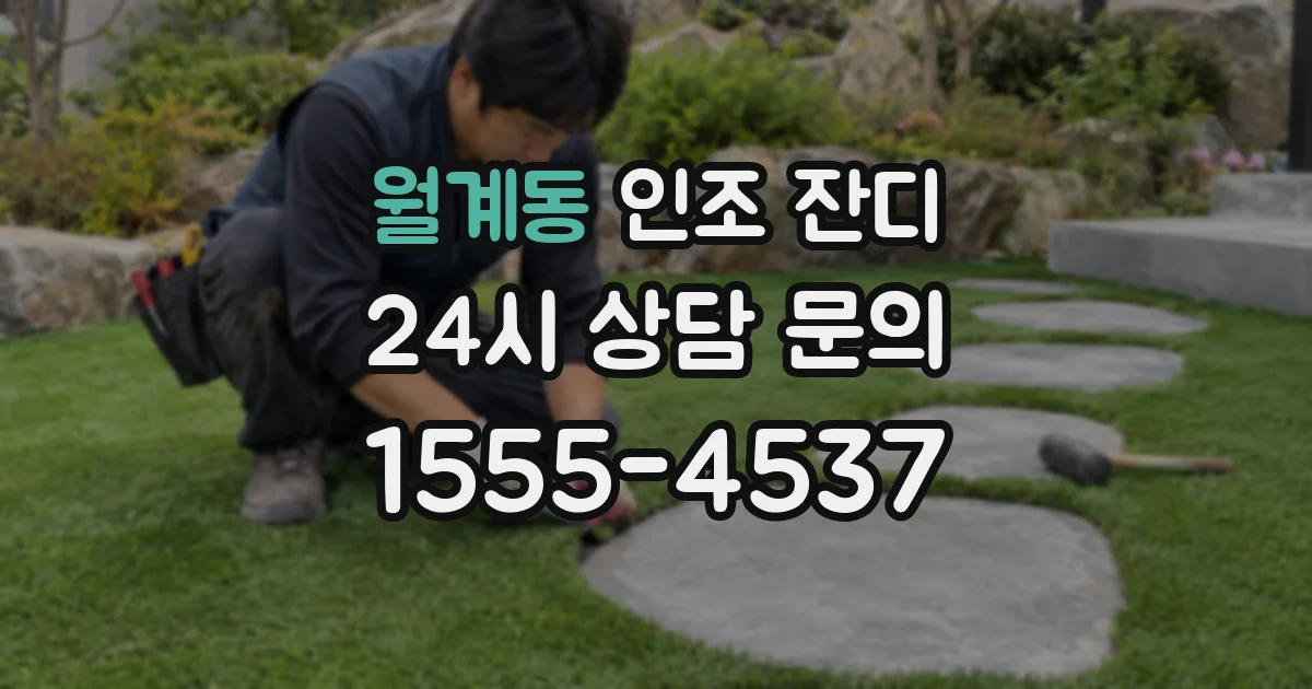 월계동 인조 잔디