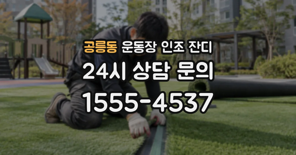 공릉동 운동장 인조 잔디